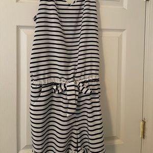 JCrew Striped Shorts Jumpsuit